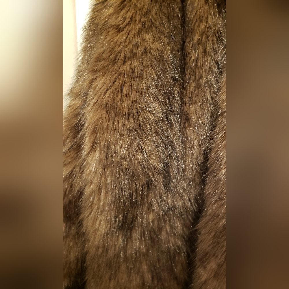 Wild Fable 3X Brown Faux Fur Jacket Plus Size Cozy Sherpa Teddy Coat Full Zip - Picture 9 of 13